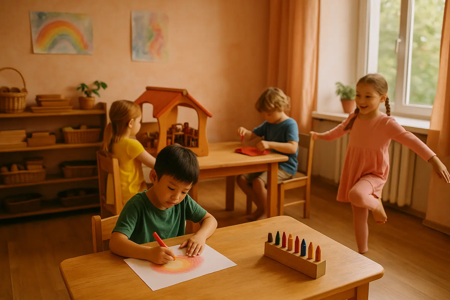 Image of a waldorf classroom
